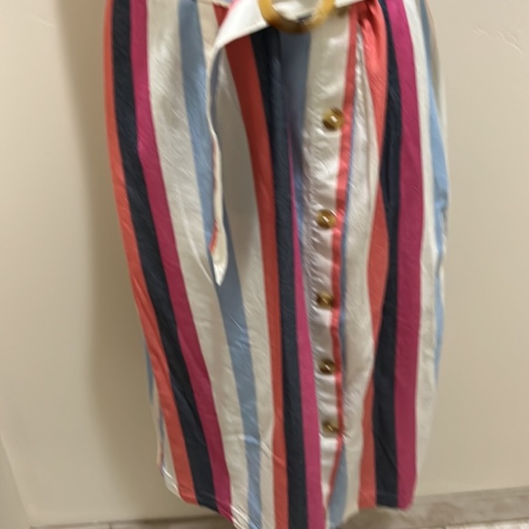 Time and true stripe front button dress size Large - Picture 3 of 7